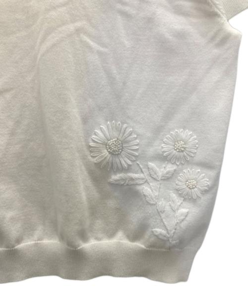 OHGA（オオガ）OHGA (オオガ) マーガレットサマーニット ホワイト サイズ:FREEの古着・服飾アイテム