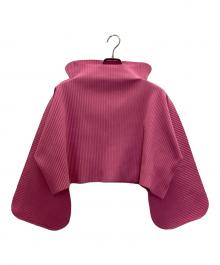 me ISSEY MIYAKE（ミーイッセイ ミヤケ）の古着「PUZZLE PLEATS カットソー」｜ピンク