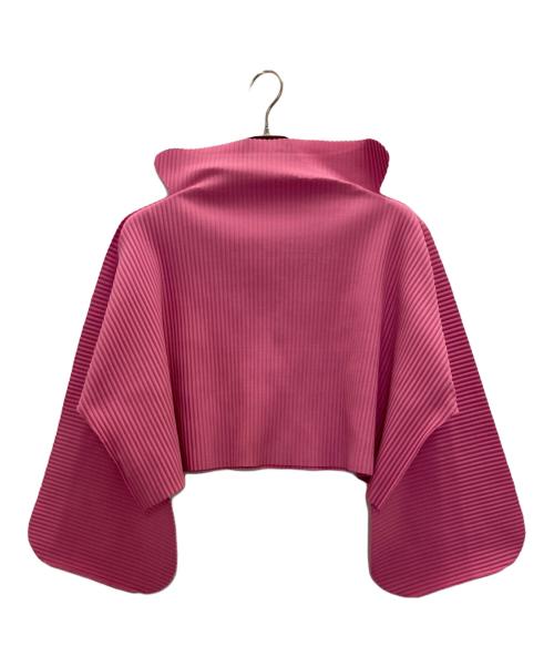 me ISSEY MIYAKE（ミーイッセイ ミヤケ）me ISSEY MIYAKE (ミーイッセイ ミヤケ) PUZZLE PLEATS カットソー ピンク サイズ:表記無しの古着・服飾アイテム