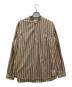STEVEN ALAN（スティーブンアラン）の古着「SOKTAS STRIPE BAND P/O-BOLD/シャツ」｜ブラウン