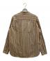 STEVEN ALAN (スティーブンアラン) SOKTAS STRIPE BAND P/O-BOLD/シャツ ブラウン サイズ:L：5000円