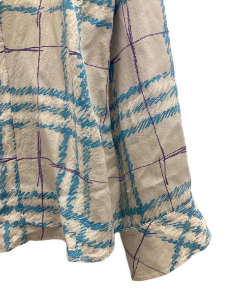 BURBERRY LONDON（バーバリーロンドン）BURBERRY LONDON (バーバリーロンドン) シルクシャツ ブルー サイズ:46の古着・服飾アイテム