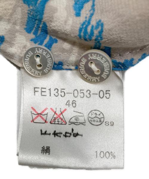 BURBERRY LONDON（バーバリーロンドン）BURBERRY LONDON (バーバリーロンドン) シルクシャツ ブルー サイズ:46の古着・服飾アイテム