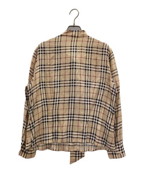 BURBERRY LONDON（バーバリーロンドン）BURBERRY LONDON (バーバリーロンドン) ノバチェックボウタイシャツ ベージュ サイズ:44の古着・服飾アイテム