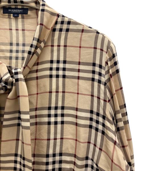 BURBERRY LONDON（バーバリーロンドン）BURBERRY LONDON (バーバリーロンドン) ノバチェックボウタイシャツ ベージュ サイズ:44の古着・服飾アイテム