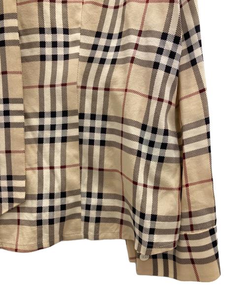 BURBERRY LONDON（バーバリーロンドン）BURBERRY LONDON (バーバリーロンドン) ノバチェックボウタイシャツ ベージュ サイズ:44の古着・服飾アイテム