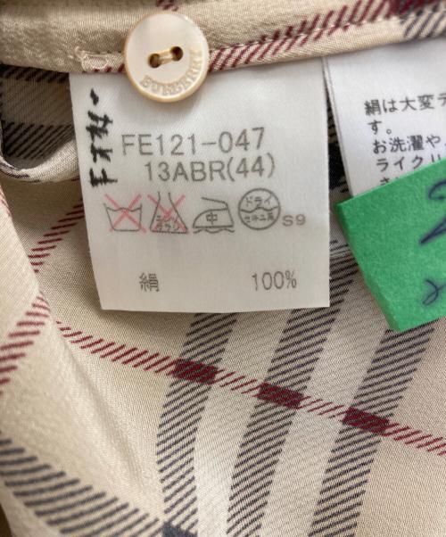BURBERRY LONDON（バーバリーロンドン）BURBERRY LONDON (バーバリーロンドン) ノバチェックボウタイシャツ ベージュ サイズ:44の古着・服飾アイテム