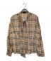 BURBERRY LONDON（バーバリーロンドン）の古着「ノバチェックボウタイシャツ」｜ベージュ