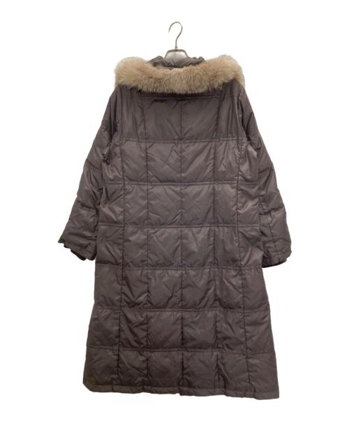 BURBERRY LONDON（バーバリーロンドン）BURBERRY LONDON (バーバリーロンドン) 裏ノバチェックファー付ダウンコート グレー サイズ:44の古着・服飾アイテム