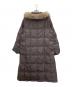 BURBERRY LONDON (バーバリーロンドン) 裏ノバチェックファー付ダウンコート グレー サイズ:44：15000円