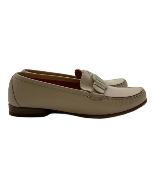 Salvatore Ferragamo（サルヴァトーレ フェラガモ）Salvatore Ferragamo (サルヴァトーレ フェラガモ) ローファー ベージュ サイズ:71/2の古着・服飾アイテム