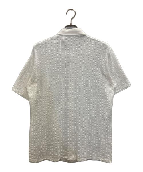BURBERRY LONDON（バーバリーロンドン）BURBERRY LONDON (バーバリーロンドン) 襟ノバチェック半袖シャツ ホワイト サイズ:SIZE XLの古着・服飾アイテム