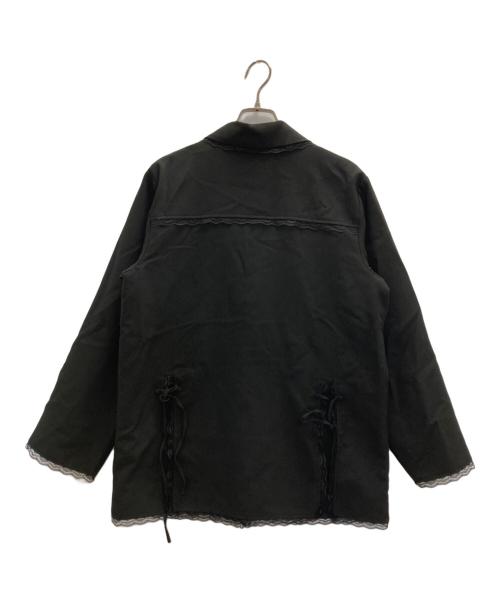 merry jenny（メリージェニー）merry jenny (メリージェニー) lace slit ribbon jacket ブラック サイズ:FREEの古着・服飾アイテム