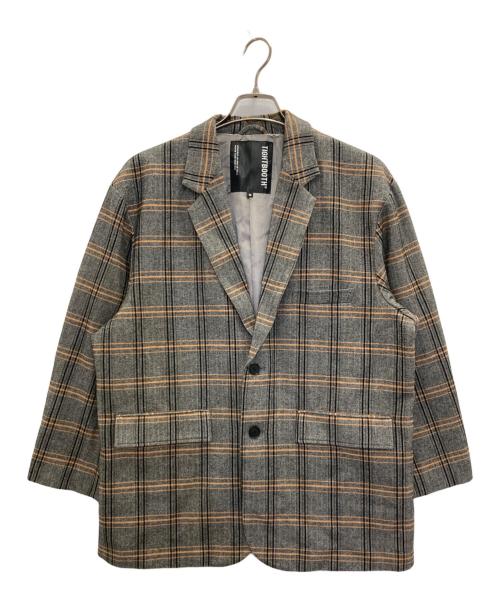 TIGHTBOOTH PRODUCTION（タイトブースプロダクション）TIGHTBOOTH PRODUCTION (タイトブースプロダクション) FORMAL PLAID SUIT SET-UP グレー サイズ:Mの古着・服飾アイテム