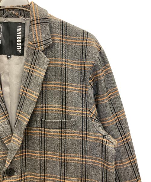 TIGHTBOOTH PRODUCTION（タイトブースプロダクション）TIGHTBOOTH PRODUCTION (タイトブースプロダクション) FORMAL PLAID SUIT SET-UP グレー サイズ:Mの古着・服飾アイテム