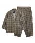 TIGHTBOOTH PRODUCTION（タイトブースプロダクション）の古着「FORMAL PLAID SUIT SET-UP」｜グレー