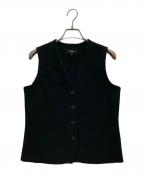 theoryセオリー）の古着「Texture Boucle Button Front Gilet」｜ブラック
