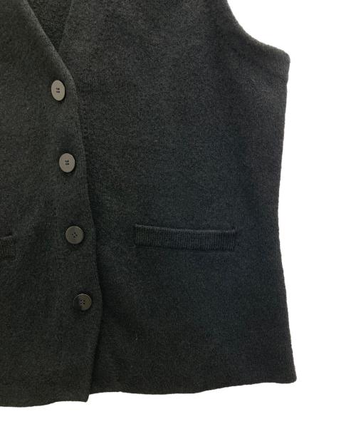 theory（セオリー）theory (セオリー) Texture Boucle Button Front Gilet ブラック サイズ:Sの古着・服飾アイテム