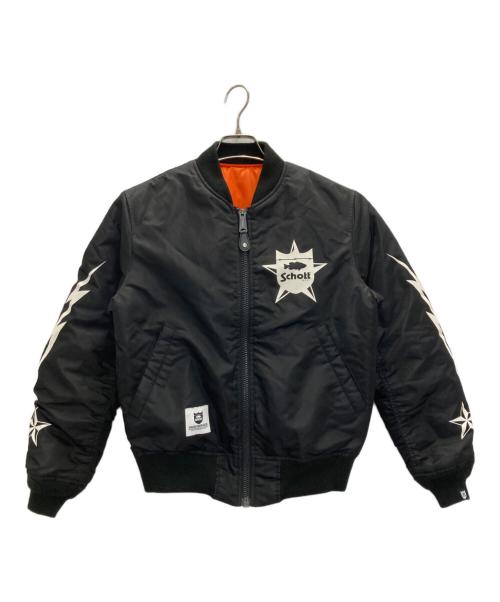 Schott（ショット）Schott (ショット) リバーシブルフライトジャケット ブラック サイズ:Ｍの古着・服飾アイテム