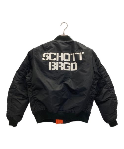 Schott（ショット）Schott (ショット) リバーシブルフライトジャケット ブラック サイズ:Ｍの古着・服飾アイテム