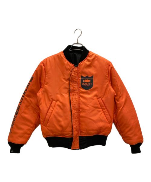 Schott（ショット）Schott (ショット) リバーシブルフライトジャケット ブラック サイズ:Ｍの古着・服飾アイテム