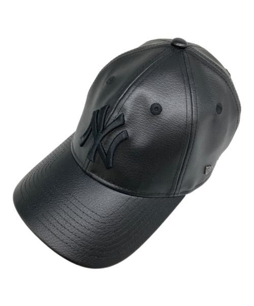New Era（ニューエラ）New Era (ニューエラ) エコレザーキャップ ブラックの古着・服飾アイテム