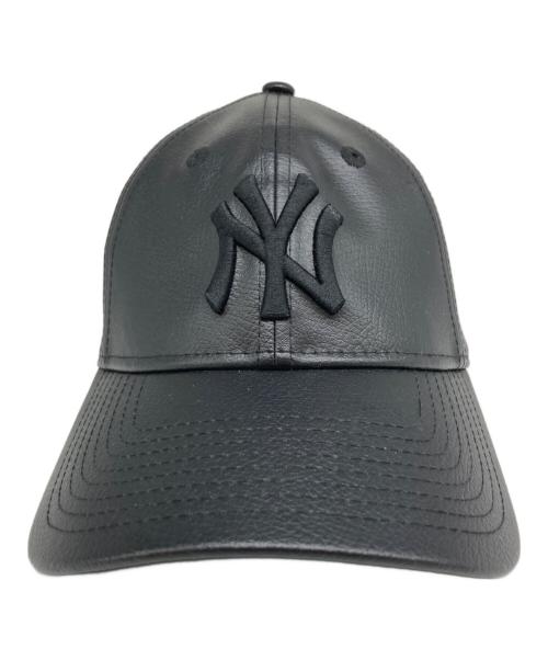 New Era（ニューエラ）New Era (ニューエラ) エコレザーキャップ ブラックの古着・服飾アイテム