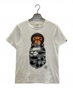 A BATHING APEアベイシングエイプ）の古着「プリントTシャツ」｜ホワイト