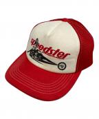 Hysteric Glamourヒステリックグラマー）の古着「SPEEDSTAR メッシュキャップ」｜レッド