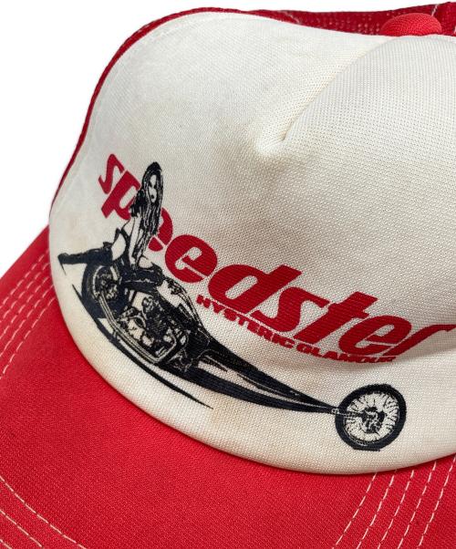 Hysteric Glamour（ヒステリックグラマー）Hysteric Glamour (ヒステリックグラマー) SPEEDSTAR メッシュキャップ レッドの古着・服飾アイテム