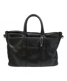 COACH（コーチ）の古着「レザーブリーフケース」｜ブラック