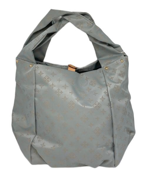 russet（ラシット）russet (ラシット) モノグラムトートバッグ ブルー 未使用品の古着・服飾アイテム