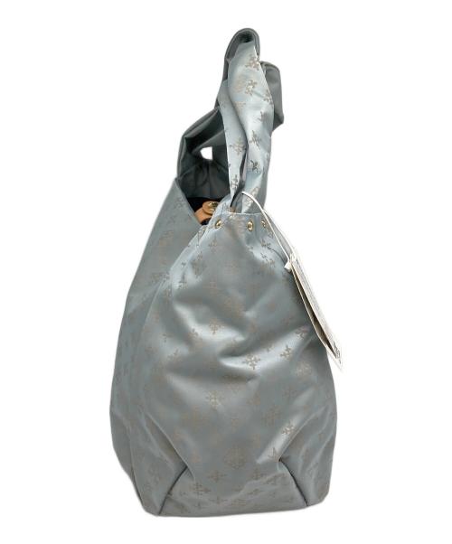 russet（ラシット）russet (ラシット) モノグラムトートバッグ ブルー 未使用品の古着・服飾アイテム