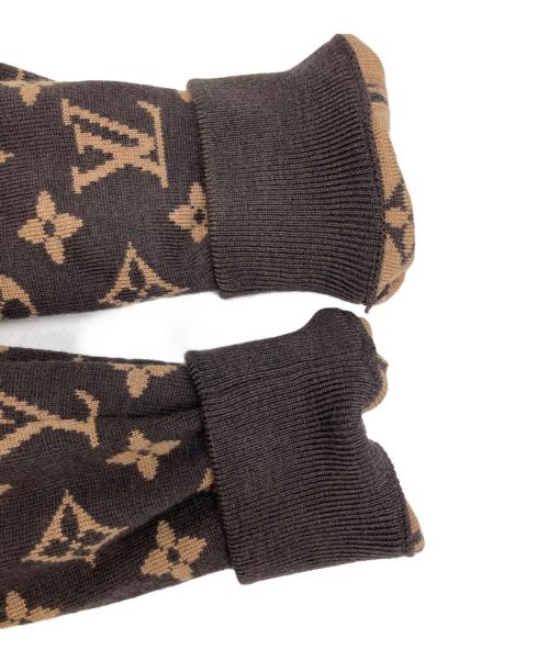 LOUIS VUITTON（ルイ ヴィトン）LOUIS VUITTON (ルイ ヴィトン) NBA (エヌビーエー) モノグラムニットジャケット ブラウン サイズ:Ｍの古着・服飾アイテム