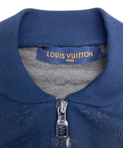 LOUIS VUITTON（ルイ ヴィトン）LOUIS VUITTON (ルイ ヴィトン) ドロップニードル モノグラム ボンバージャケット ネイビー サイズ:XSの古着・服飾アイテム