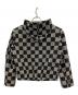 LOUIS VUITTON (ルイ ヴィトン) ディストーテッドダミエジップアップフーディパーカー ブラック×ホワイト サイズ:46：130000円