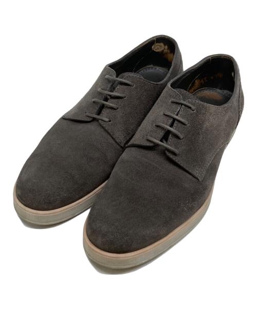 ERMENEGILDO ZEGNA（エルメネジルド・ゼニア）Ermenegildo Zegna (エルメネジルド・ゼニア) スウェードシューズ グレー サイズ:61/2の古着・服飾アイテム