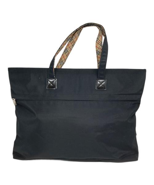 BURBERRY BLUE LABEL（バーバリー ブルー レーベル）BURBERRY BLUE LABEL (バーバリー ブルー レーベル) トートバッグ ブラックの古着・服飾アイテム