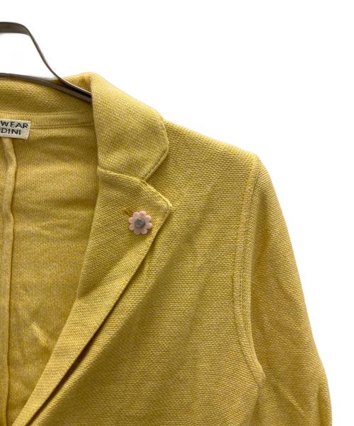 LARDINI（ラルディーニ）LARDINI (ラルディーニ) ニットテーラードジャケット イエロー サイズ:38の古着・服飾アイテム