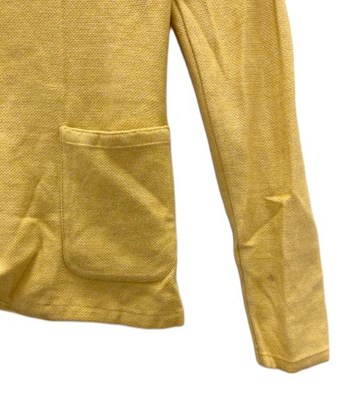LARDINI（ラルディーニ）LARDINI (ラルディーニ) ニットテーラードジャケット イエロー サイズ:38の古着・服飾アイテム
