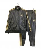 adidasアディダス）の古着「Goldレギュラーフィット トラック セットアップ」｜ブラック