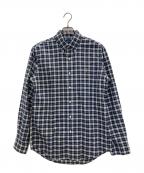 RALPH LAURENラルフローレン）の古着「ボタンダウンシャツ」｜グリーン×ネイビー