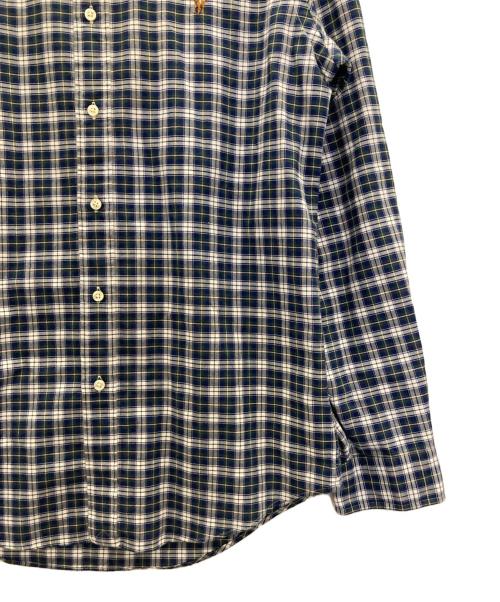 RALPH LAUREN（ラルフローレン）RALPH LAUREN (ラルフローレン) ボタンダウンシャツ グリーン×ネイビー サイズ:Ｍの古着・服飾アイテム