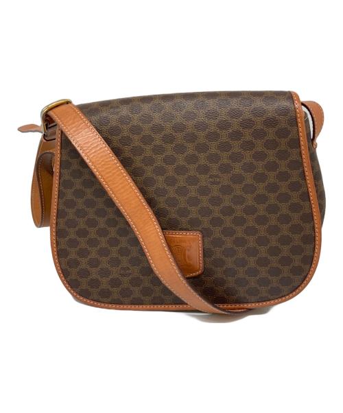 CELINE（セリーヌ）CELINE (セリーヌ) オールド マカダム柄 ショルダーバッグ ブラウンの古着・服飾アイテム