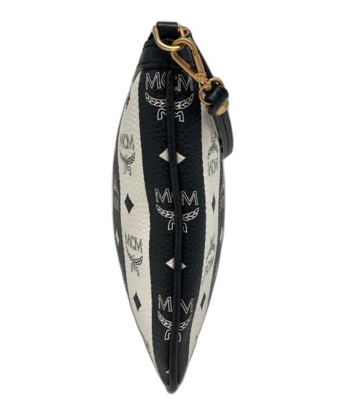 MCM（エムシーエム）MCM (エムシーエム) ワンショルダーバッグ ブラック×ホワイトの古着・服飾アイテム