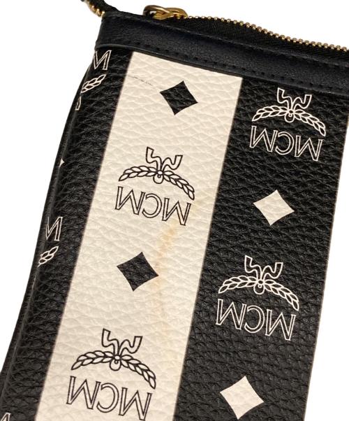 MCM（エムシーエム）MCM (エムシーエム) ワンショルダーバッグ ブラック×ホワイトの古着・服飾アイテム
