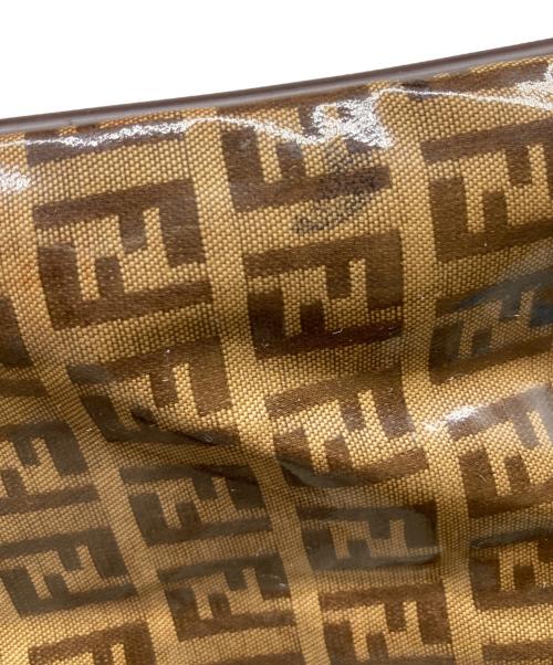 FENDI（フェンディ）FENDI (フェンディ) ズッカ柄エナメルボストンバッグ ブラウンの古着・服飾アイテム