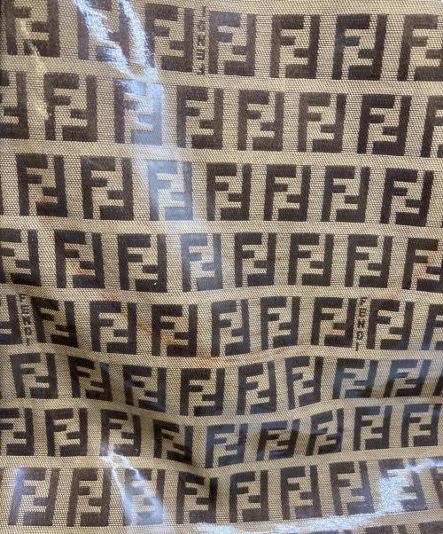 FENDI（フェンディ）FENDI (フェンディ) ズッカ柄エナメルボストンバッグ ブラウンの古着・服飾アイテム