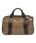 FENDI（フェンディ）の古着「ズッカ柄エナメルボストンバッグ」｜ブラウン