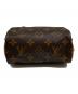 中古・古着 LOUIS VUITTON (ルイ ヴィトン) モノグラム ミニスピーディ ハンドバッグ ブラウン：80000円